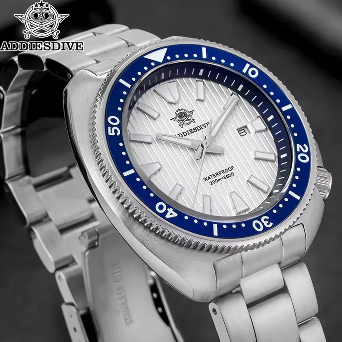 ADDIESDIVE nouvelle montre de plongée AD2507 200m étanche lunette en céramique BGW9 lumineux japonais Quartz saphir