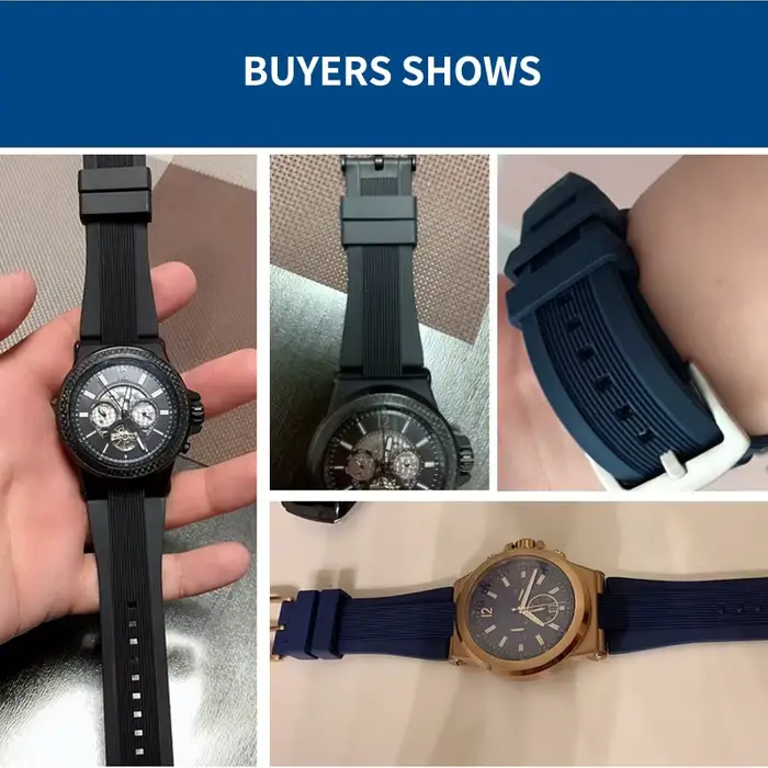 Bracelet de montre en caoutchouc de Silicone