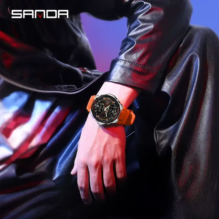 Montre-bracelet à quartz de style G pour hommes