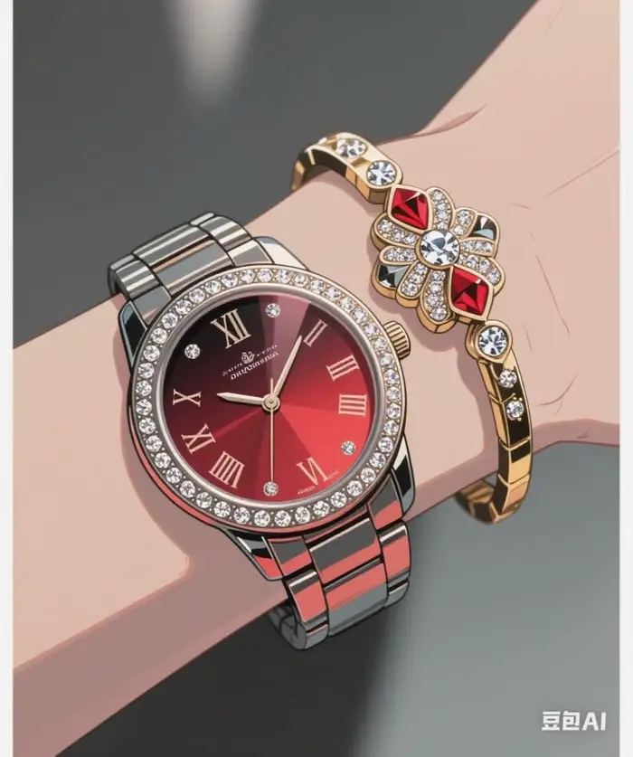 Montre à quartz VIVI NANA Fashion Saturn Diamond Set, multicolore, style punk haut de gamme, accesso