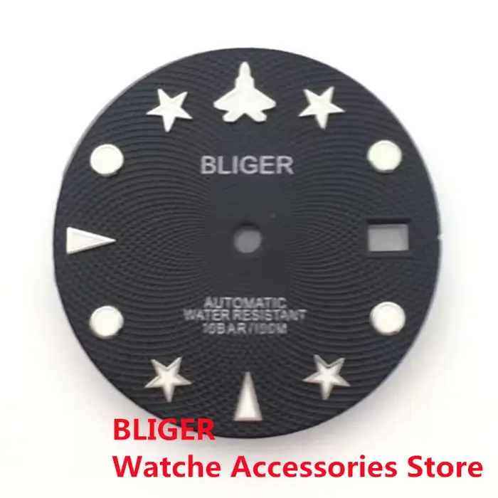 BLIGER-Cadran guilloché, forme étoile, Shoous Fit, boîtier de 40mm, adapté au mouvement NH36, nouvea