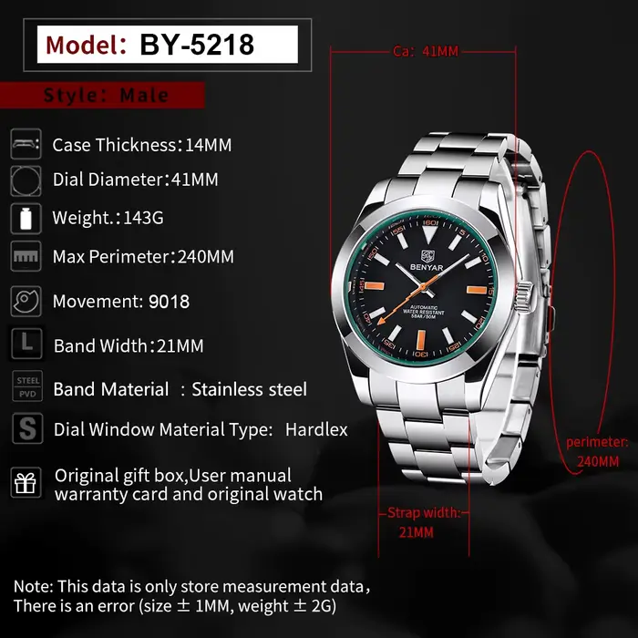 BENYAR 2026 Nouvelles Montres pour Hommes