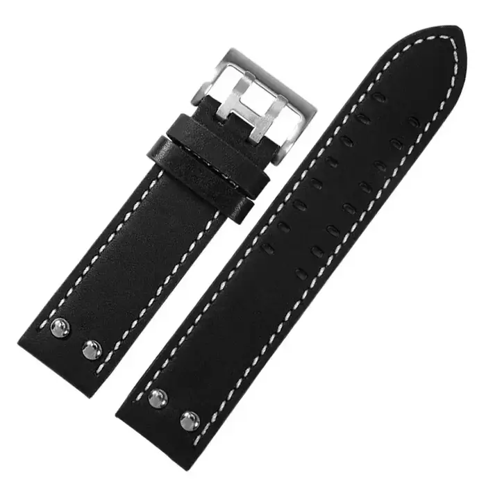 Pour Hamilton H 760250 Bracelet de montre en cuir de vache véritable