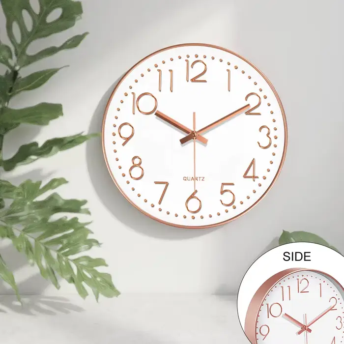Horloge murale minimaliste en quartz