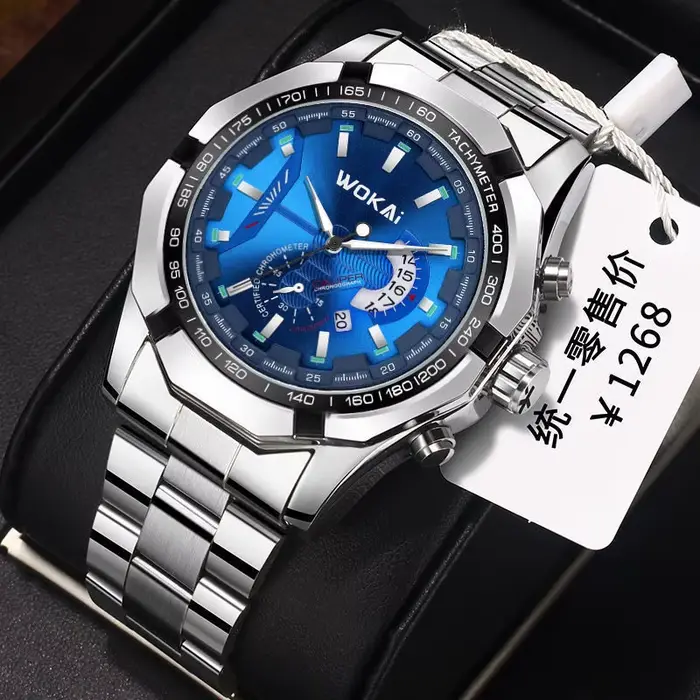 WOKAI montre hommes rouge montres de sport mode Imitation mécanique calendrier