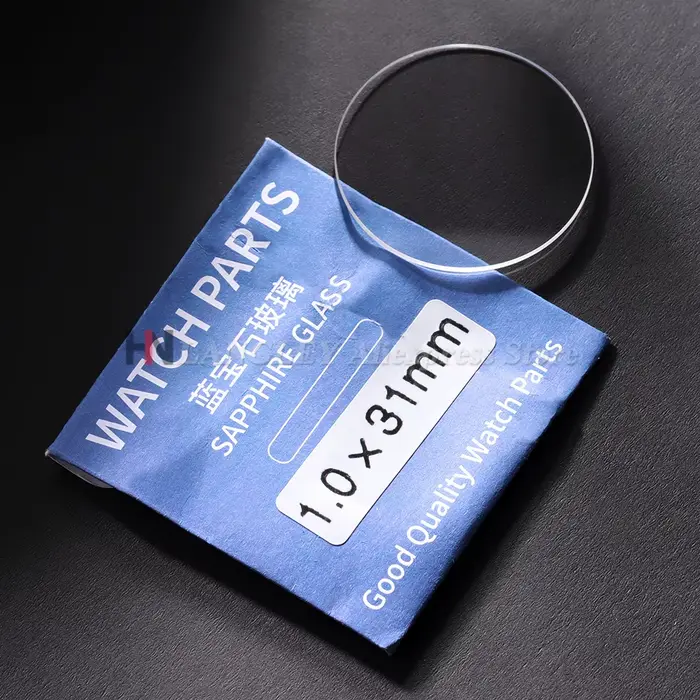 Verre de montre saphir plat 1.0mm/1.2mm d'épaisseur dans les diamètres 28-32mm cristal Transparent 1 pièce 29mm 30mm