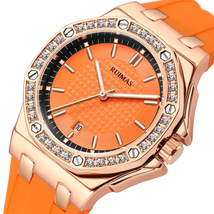 RUIMAS marque femmes montre de luxe élégant Quartz décontracté dames montre-bracelet étanche Auto Date femme horloge Relogio Feminino 339