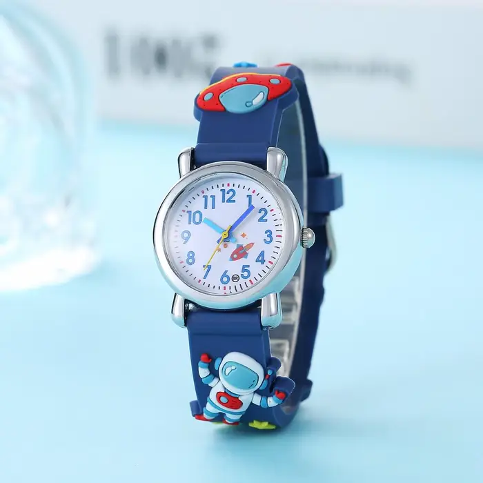 Nouvelle montre à Quartz d'astronaute ovni de dessin animé pour enfants étudiants