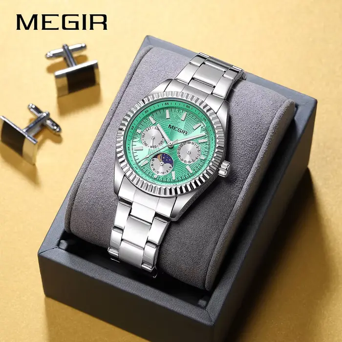 Montre chronographe à quartz pour homme MEGIR 1102