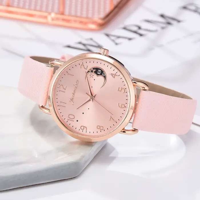 Montre-bracelet à quartz décontractée pour femme