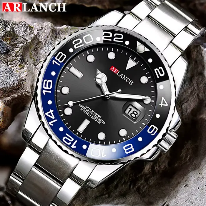 ARLANCH vente chaude hommes Quatrz montre Sport