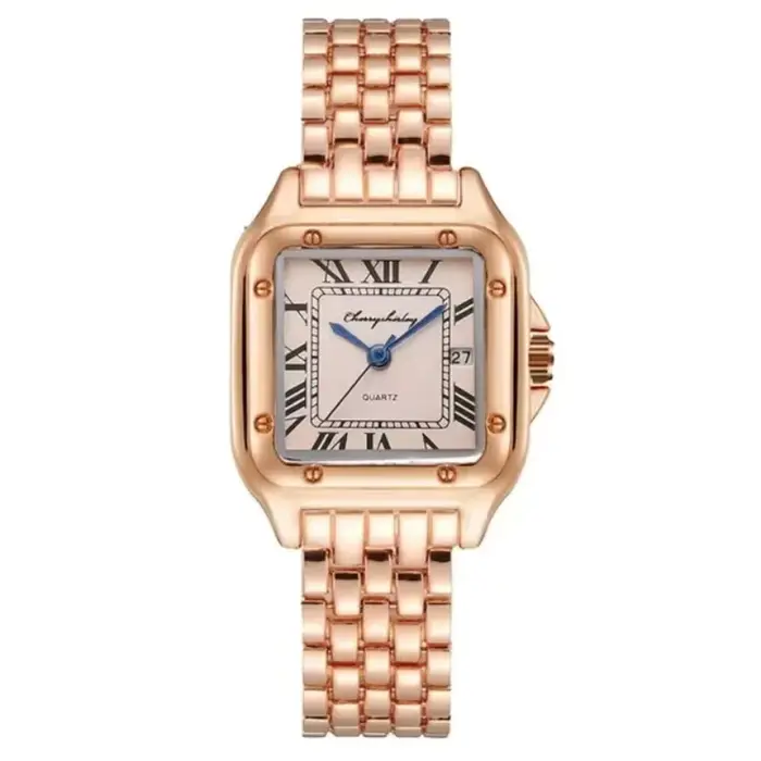 Montres à Quartz carrées de luxe pour femmes