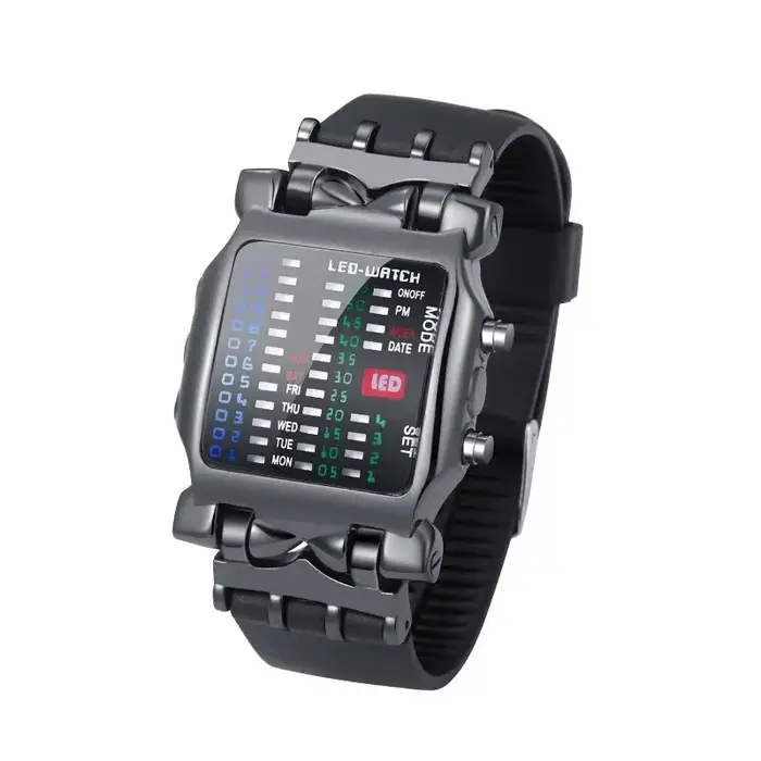 Montre Led binaire de mode montre électronique d'affaires étanche hommes tendance cadeau lumineux sp