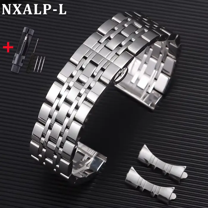 Bracelet de montre en acier inoxydable solide pour Tissot pour citoyen pour bracelet Seiko bracelet