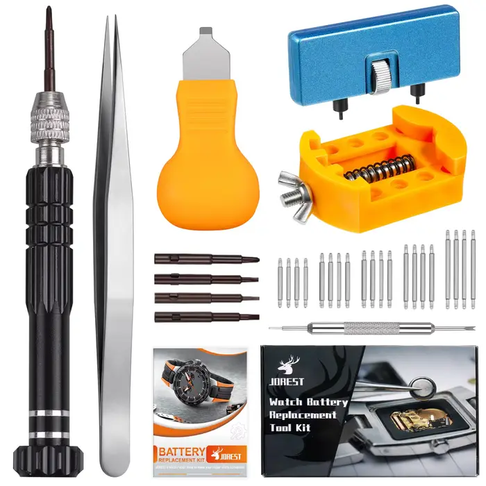 Kit de remplacement de piles pour montre, tournevis de réparation de montre, outil de remplacement d