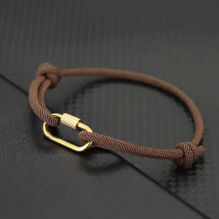 Bracelet en chaîne de corde fait à la main pour hommes