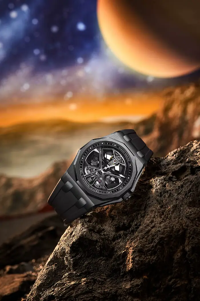 DIDUN DESIGN Nouvelle montre automatique polygonale pour homme