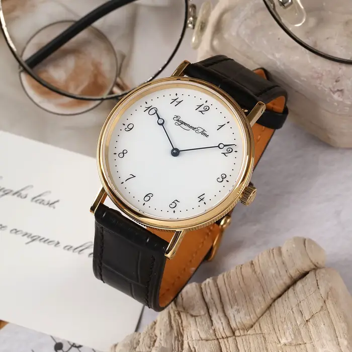 【Tempo d'escapement】 Montre à mouvement à quartz Boîtier de 38