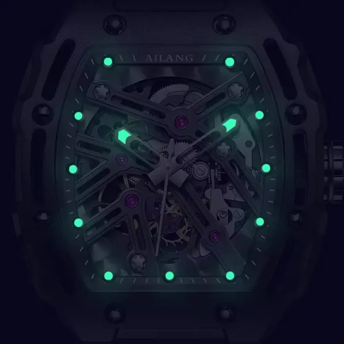 Montre Daniel Gorman Squelette Tonneau Automatique Edition Limitée pour Homme Occasions Spéciales Elégance et Précision