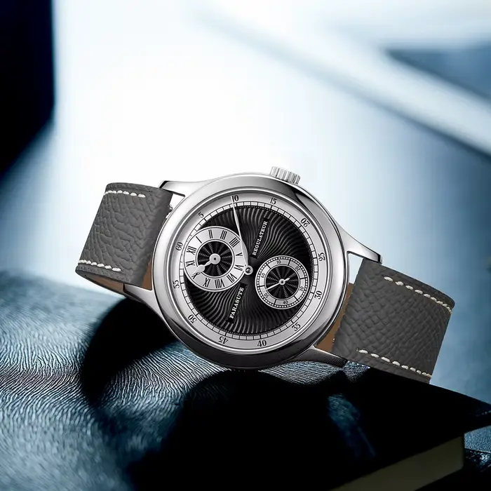 Montre Farasute Manuelle Mécanique Mouvement Ventilation Hommes Luxe Ovale Bracelet Cuir Occasions Spéciales