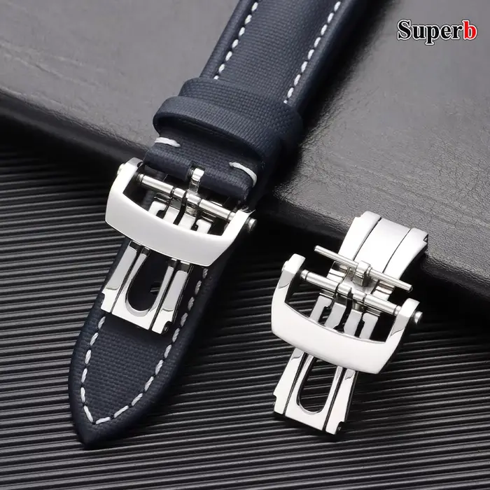 Bracelet de montre de 20 mm en acier inoxydable avec boucle déployante à ressort pour montre Blancpain ajustement parfait pour femmes et hommes pour toutes les occasions
