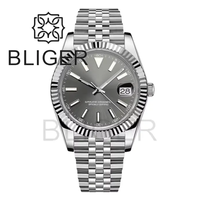 Montre BLIGER 36mm/39mm Fashion & Casual Automatique avec Cadran Lumineux et Fonction Plongeur Occasions Spéciales