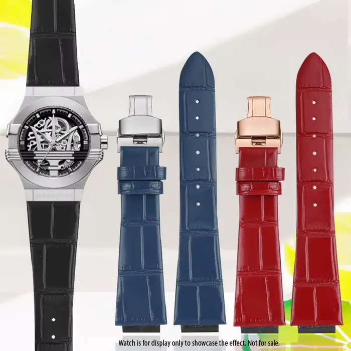 Bracelet de montre en cuir pour hommes et femmes