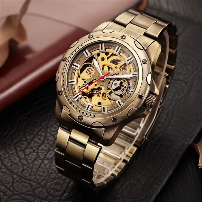 Montre mécanique Forsining style fashion décontracté homme occasionnels résistance à l'eau occasionnels