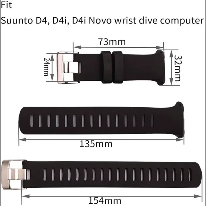 Bracelet de montre en Silicone pour SUUNTO D4 D4i