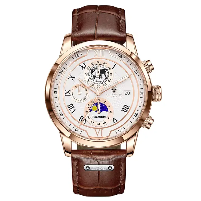 Montre de mode LIGE 2026 pour hommes, montre sport à quartz, montres pour hommes de marque supérieur