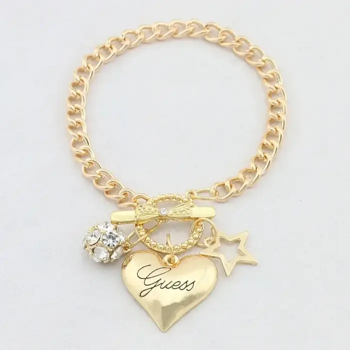 Bracelets à breloques coeur d'amour pour femme