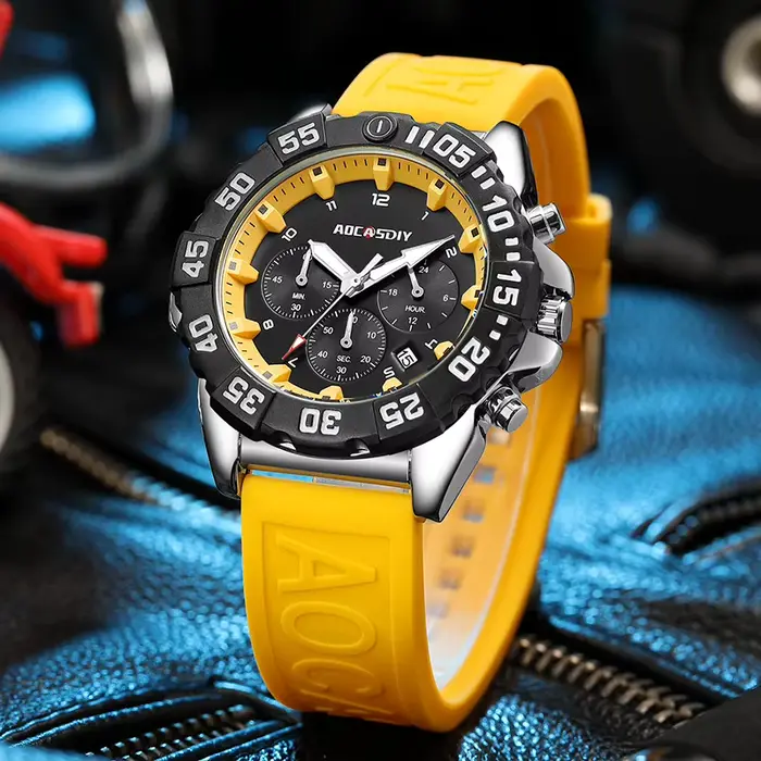 Montre-bracelet de sport étanche pour homme