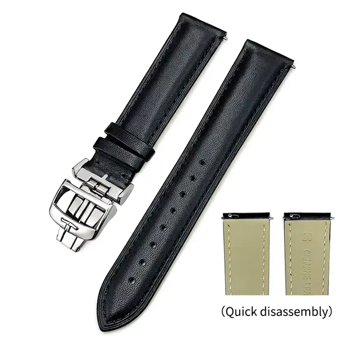 Bracelet de montre en cuir véritable
