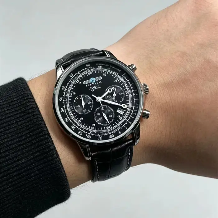 Montre Chronographe Rétro Zeppelin 2026 Edition Commémorative Classique Automatique avec Date Style Business Décontracté Occasions Spéciales