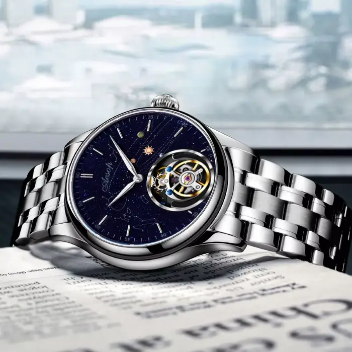 Montre tourbillon volant squelette édition limitée AESOP résistante à l'eau pour homme occasions spéciales