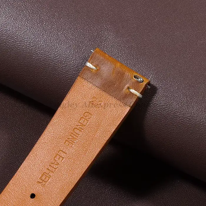 Bracelet de montre rétro en cuir véritable