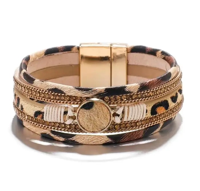 YLWHJJ marque bohème léopard cuir Bracelets pour femme 2020 mode