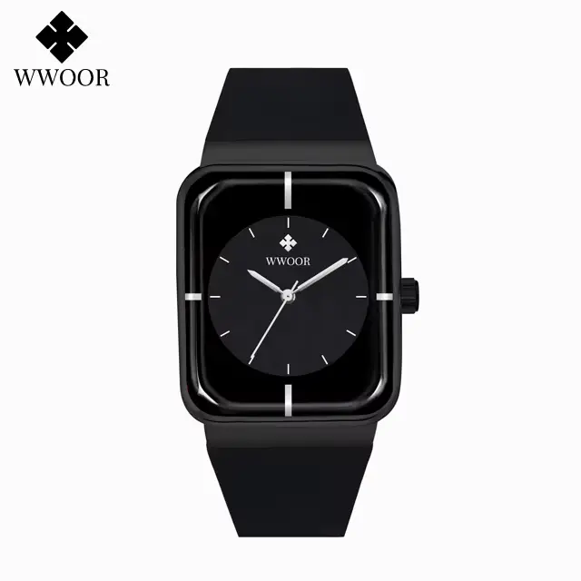 WWOOR-Montre-bracelet à quartz étanche en acier inoxydable pour homme, montres pour homme, marque su