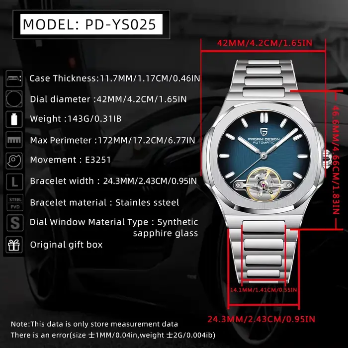 PAGANI DESIGN nouvelle montre mécanique à Tourbillon creux pour hommes Sport élégant saphir
