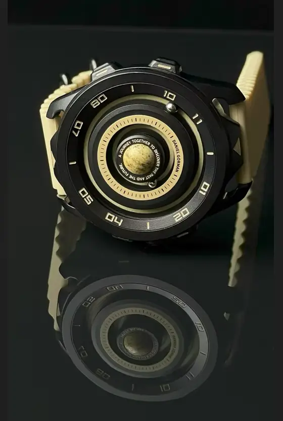 Montre sport à quartz Gravity Series DG0525 design futuriste système solaire pour homme occasions spéciales