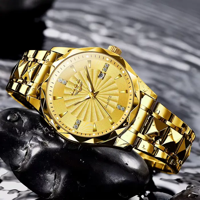Montre LIGE 2026 Dorée pour Hommes Style Fashion Élégante à Offrir Occasions Spéciales