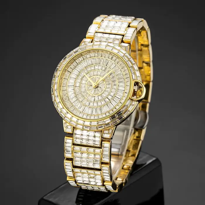 MISSFOX nouvelles montres Ice Out pour hommes Top marque horloge mode Hip Hop plein carré diamant Blingbing montre-bracelet mâle offre spéciale