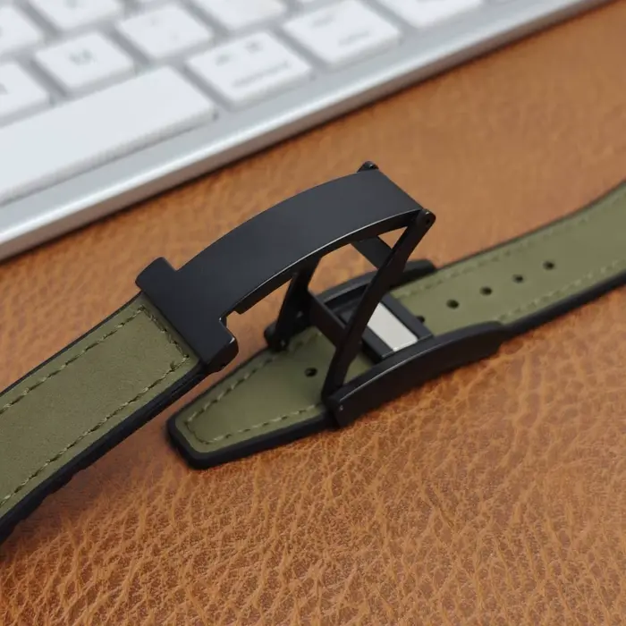 Bracelet magnétique en cuir et silicone pour Xiaomi Watch S3