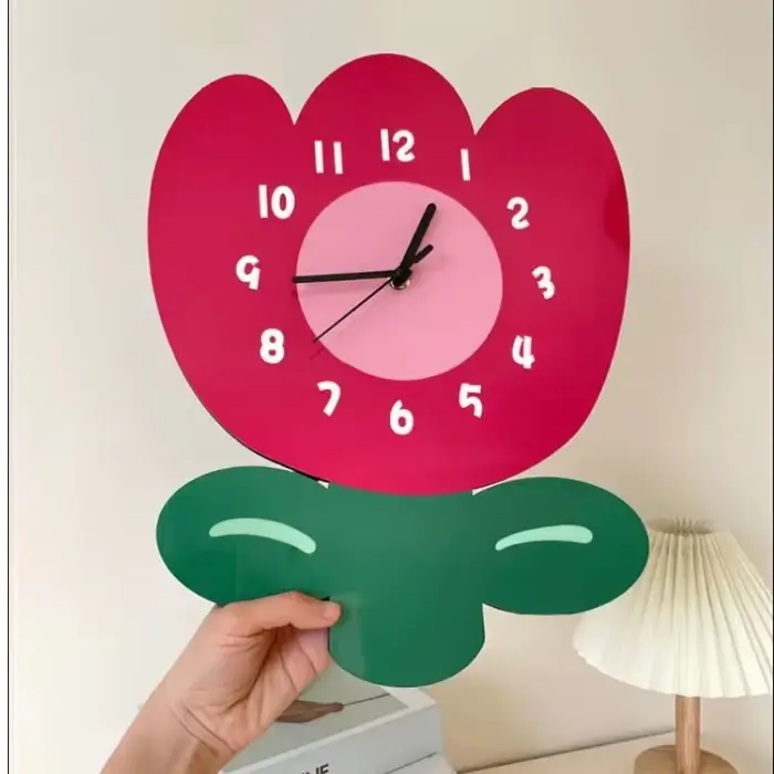 Horloge murale suspendue à Quartz silencieuse