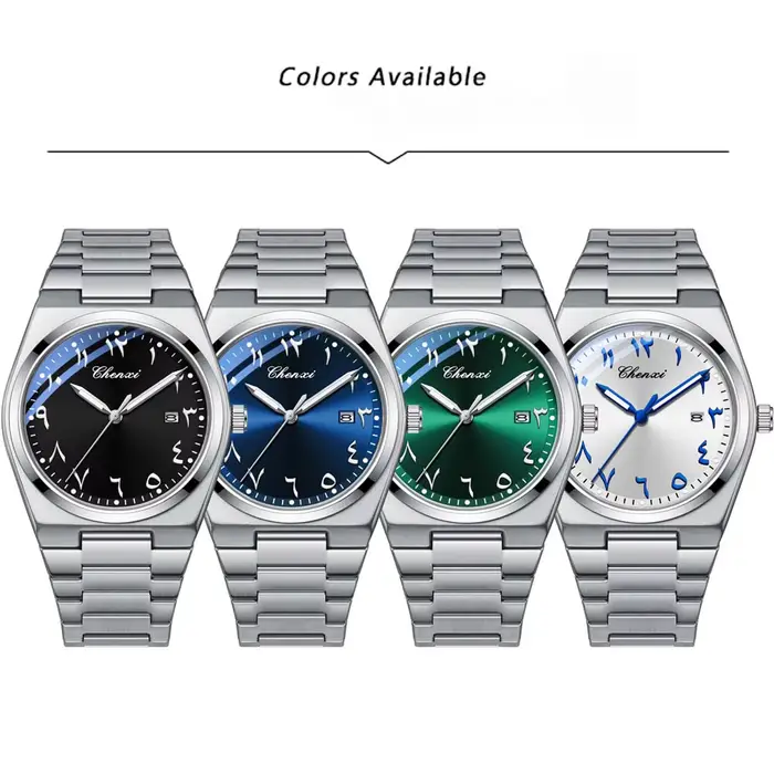 CHENXI nouvelle montre d'affaires de luxe pour hommes chiffres arabes orientaux étanche montre-bracelet de mode