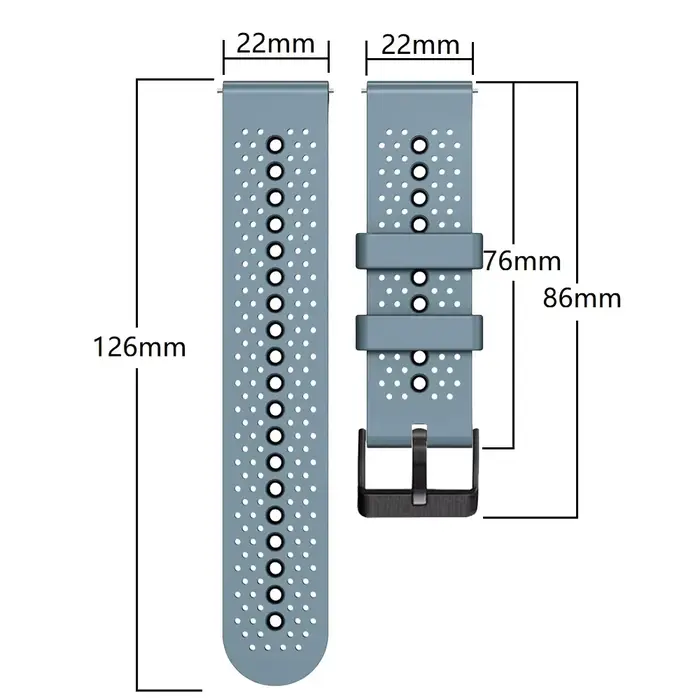 Bracelet de montre intelligent 22mm pour Polar Grit X/Grit X Pro, bracelets en Silicone Polar Vantage M M2, accessoires Forerunner 745