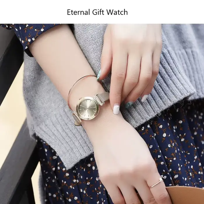 Montre à Quartz japonaise en cuir véritable pour femmes