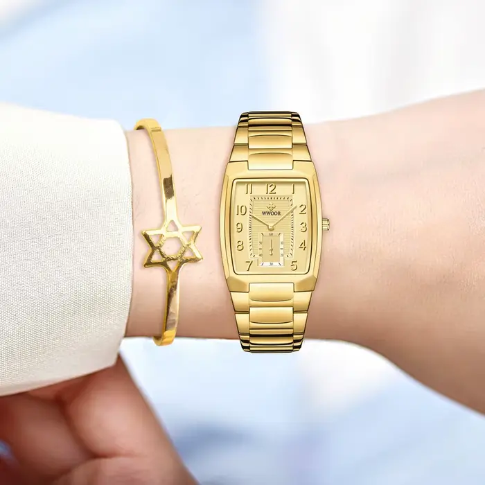 WWOOR 2026 Nouvelles Montres Dorées pour Femmes