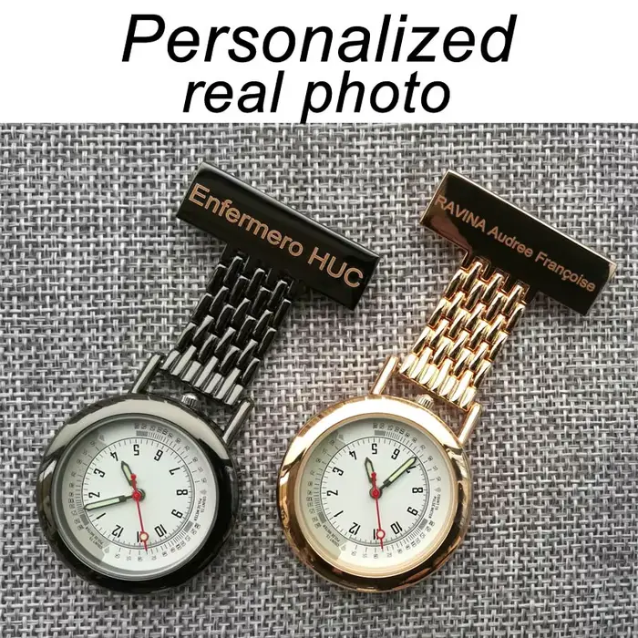 Montre de poche personnalisée avec gravure du nom pour professionnel de la santé occassions spéciales