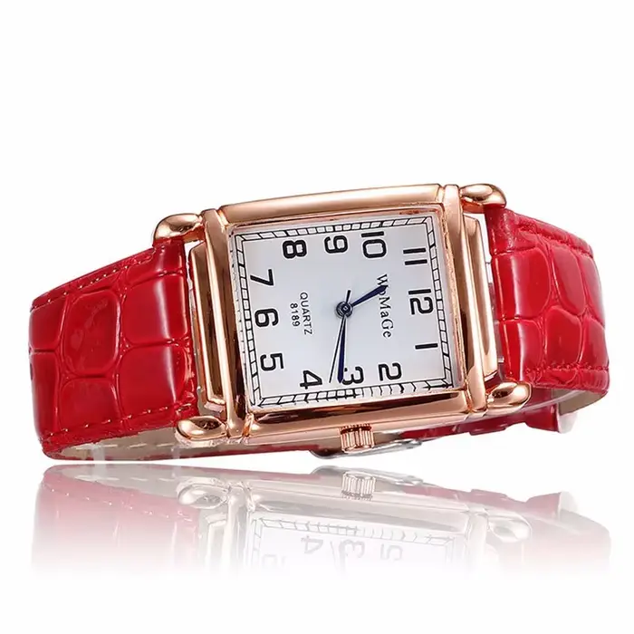 Montre JBAILI en acier inoxydable rose avec bracelet résistant à l'eau pour femmes occasions spéciales simple et élégante quartz